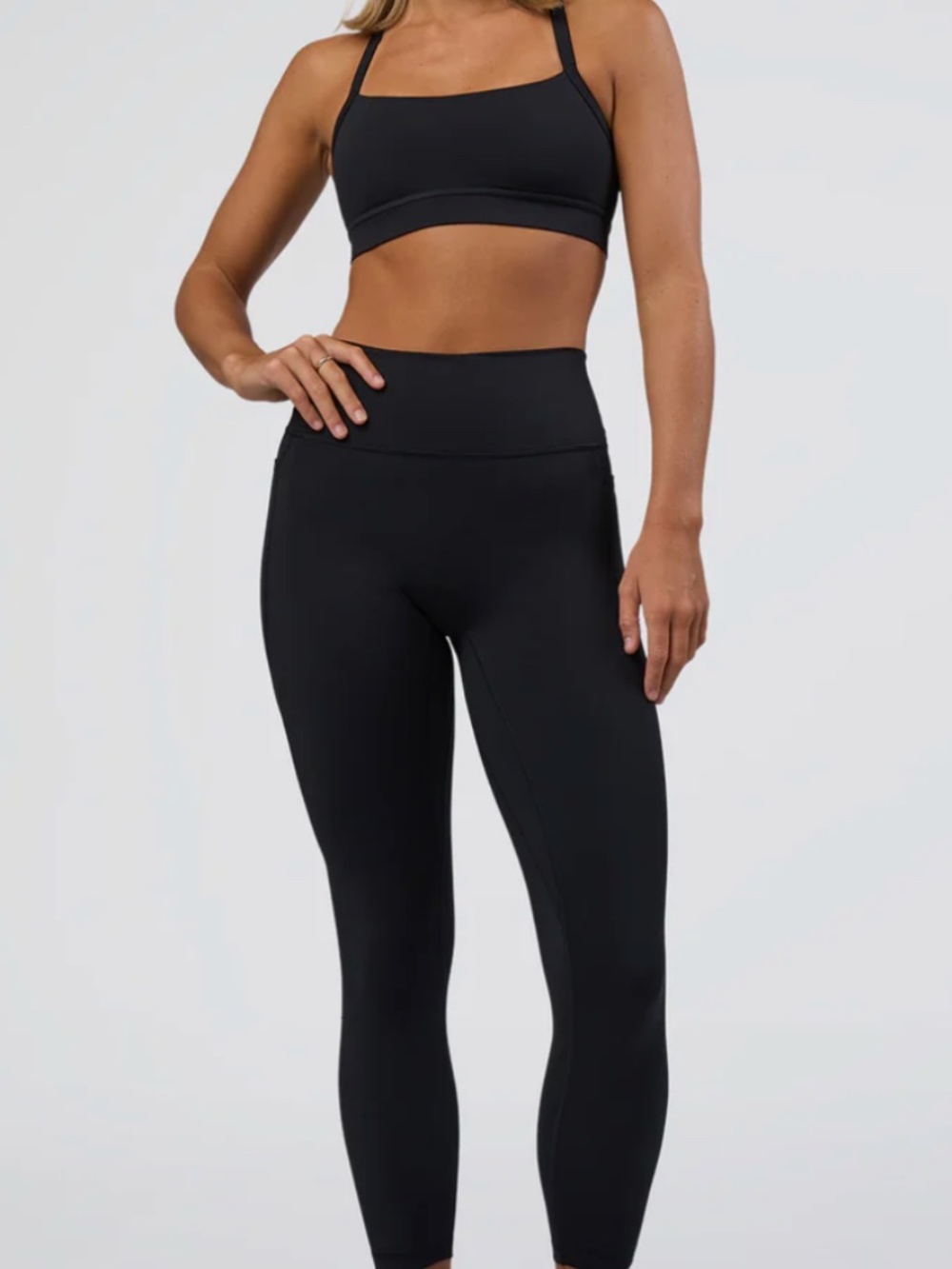 LSKD Fusion Ultra High-Rise 7/8 Pocket Leggings Black S NWT - Picture 8 of 13